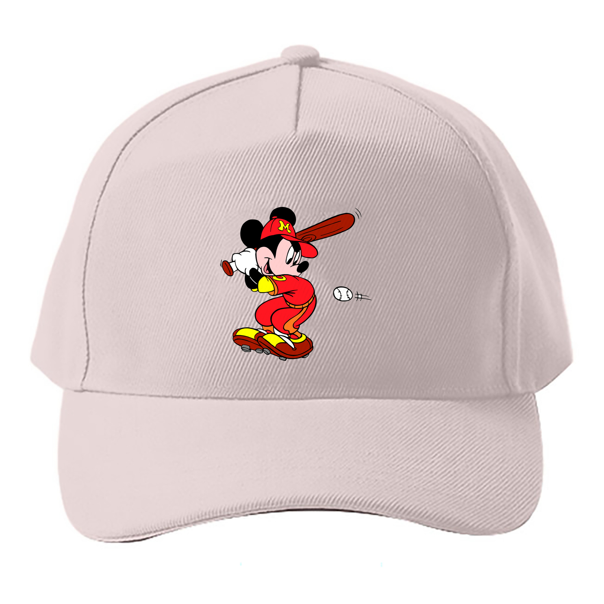 （画像用） ミッキーマウス Mickey Mouse ベースボールキャップ 綿100％ 男女兼用 帽子 スポーツ